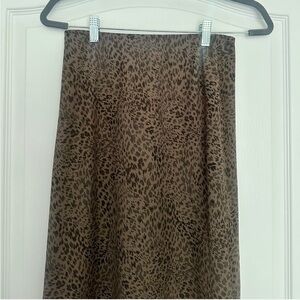 Target Brown Leopard Print Pencil Skirt